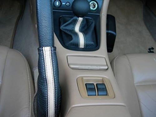 Miniatura 6 de RedlineGoods Maleta de cambio compatible con Mazda Miata NB 1998-05. Hecho a medida, no universal. Piel negra italiana auténtica de alta calidad con