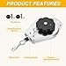 PATIKIL Retractable Spring Balancer, 1.1-3.3lbs (0.5-1.5kg) Bearing Spring Tool Load Balancer 4 Feet Adjustable Cable Retractor Holder with Positioner for Assembly Line Hanging, Silver