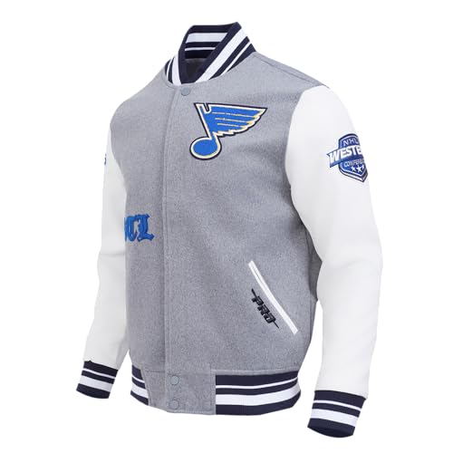 Image of Pro Standard Mens NHL Old English Varsity Jacket