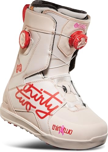 ThirtyTwo Lashed Double Boa W's B4BC - Botas de snowboard con cordones de doble zona y suela antideslizante, color rosa, talla 6.5