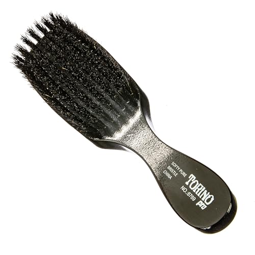 Torino Pro Wave Brush #8769-7 Row Soft bristles -100% Pure Boar Bristles - Great Workhorse for laying down your 360 Waves