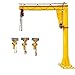 Customizable Jib Crane 1–10 Ton Free Standing Jib Crane with Electric Hoist, 360 Degree Rotation, Heavy Duty Column Mounted Industrial Jib Crane for Material Handling