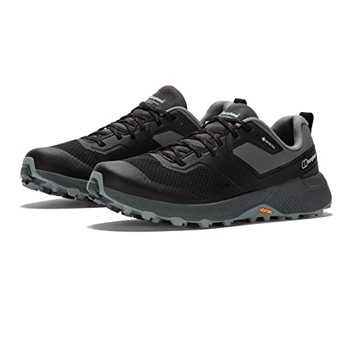 Berghaus Men's Trailway Active Gore-Tex Shoe | Waterproof | Breathable | Durable | Vibram Rubber Sole, Strlimo/Dkshad/Mment/Harmist, 10