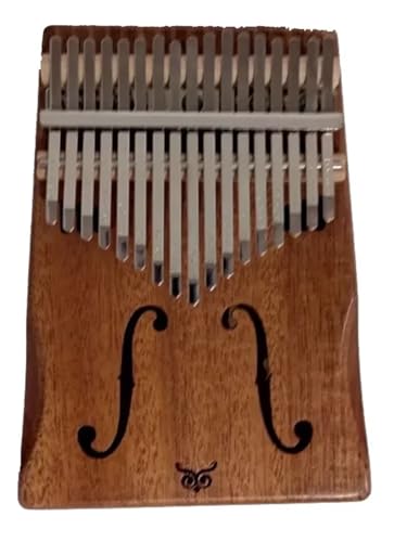 Kalimba 17 Chaves Piano de Mão Madeira Mogno Em C