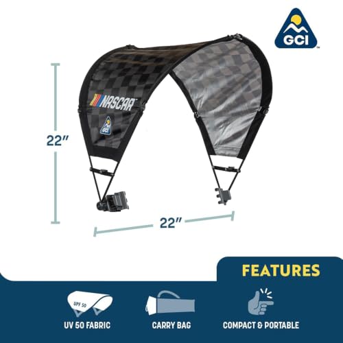 GCI Outdoor Adjustable Sunshade Accessory | Officially Licensed NASCAR Design | UPF 50+ Canopy for Complete Sun Protection | Fits Most Sideline Sports Chairs, Strollers & Wheelchairs - image 8