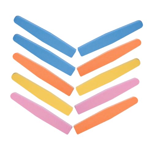 PACKOVE 10Pcs Professional Nail Washable Nail File Strips for Household Manicure Portable Design and Extension Includes