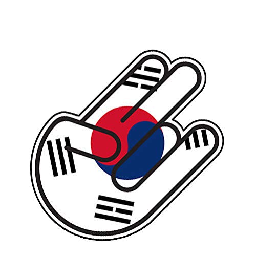 South Korea Oval Sticker Decal - Self Adhesive Vinyl - Weatherproof - Made In USA - Korean Flag Country Code Euro Kr V2 - Foto 12