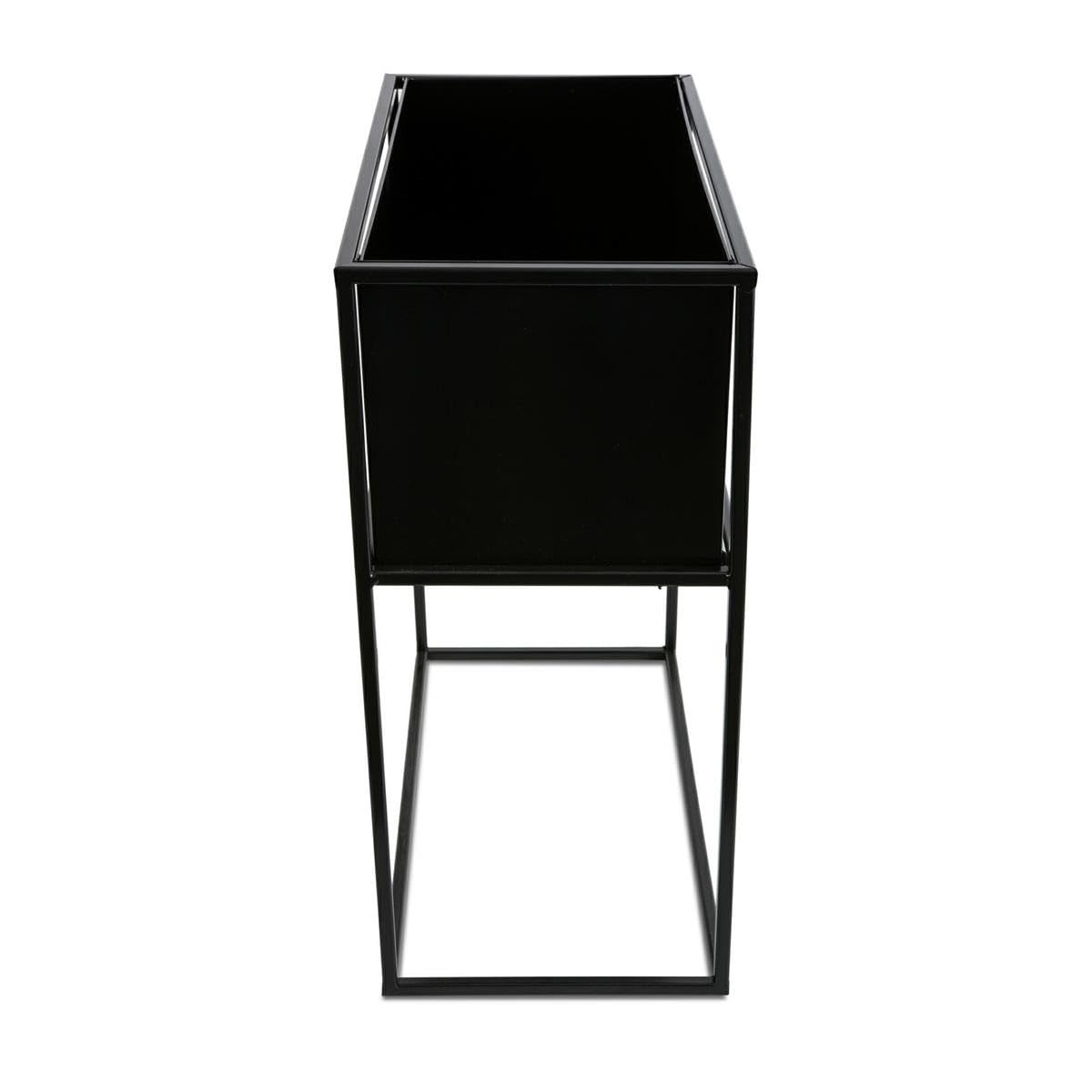 Kwietnik stojący skrzynia czarny 50 cm