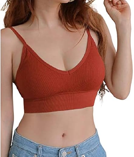 DAVINA FASHIONS Womens&amp; Girls Regular Wear Back-Cross Tank top Crop top Fitness Bra deep Neck Backless (Free-Size Comforta...