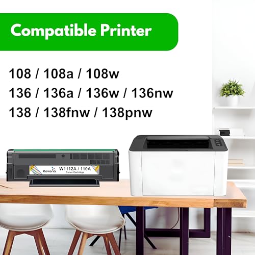 Image of W1112A / 110A Compatible Black Toner Cartridge for LaserJet 108,108a,108w,136,136a,136w,136nw,138,138fnw Printers