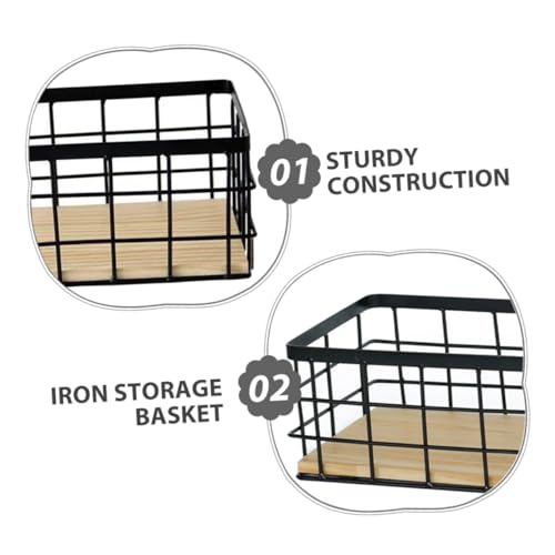 Bac de rangement design avec base stable lot de 2 pièces - 4