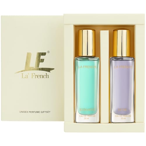 Image of La French Unisex Perfume Gift Set Elegant & Luxe | Long Lasting Eau De Parfum | Perfume for Men & Women | Premium Travel Size Perfumes | Set 2x20ml | Fragrance Set