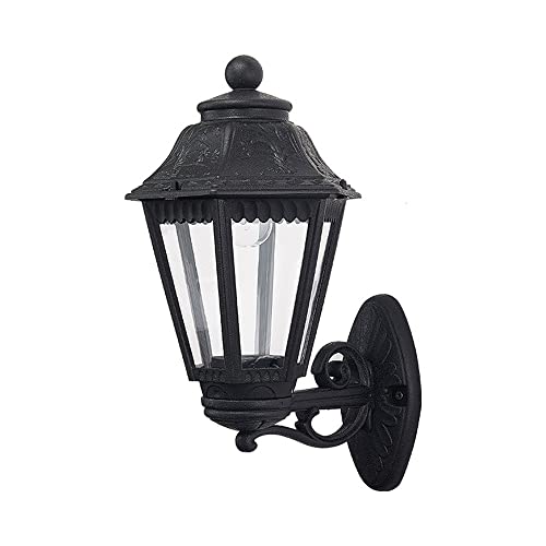 Applique murale extérieure noire E27 étanche pour jardin et terrasse