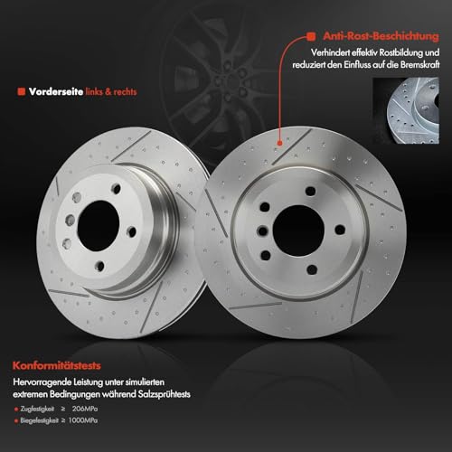 Disque de frein arrière résistant pour résoudre les vibrations E82 E88