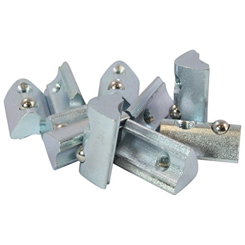 Bloc à rainure M4 type I en acier galvanisé avec bille et barre pour profilé rainure 6 x100 - 2