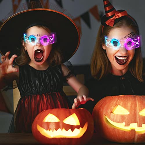 Óculos de brilho de Halloween | Óculos de Sol Glow Party | Óculos de Halloween que brilham no escuro