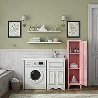 MIOCASA Metal Cabinet Home Office Storage Cabinets with Doors and Shelves Lockable File Cabinet Organizer Coat Lockers for Kids