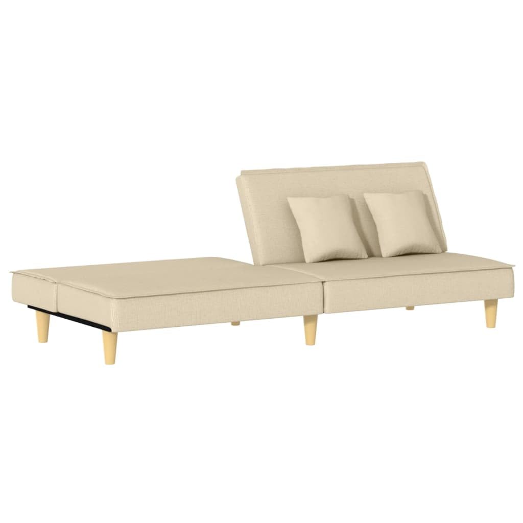 sofás de Dos plazas,Sofa 120 cm,Sofa Cama Dos plazas,Sofá Cama de Tela Color cremaAdecuado para salón, Dormitorio