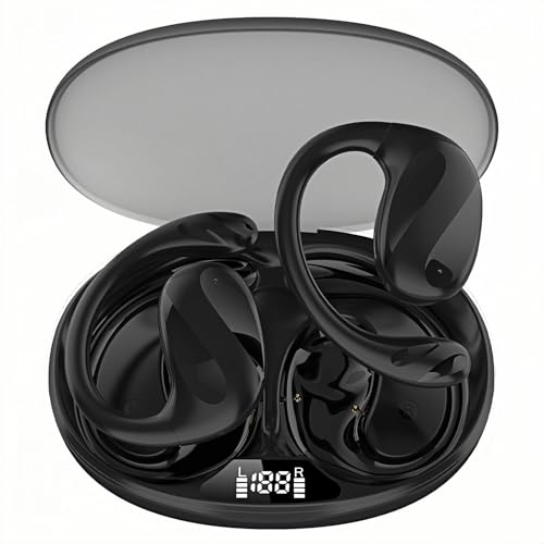 AI Translator Earbuds Real Time, Two-Way Language Translator Earbuds with Charging Base Support 144 Languages & 8 Offline Translation, Instant Translator Fit for Travel Business Learning (Black)