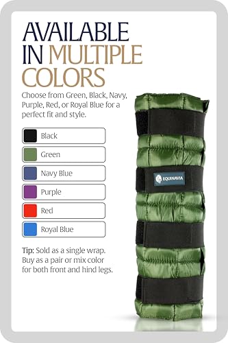 Image of Equinavia Cool Relief Therapy Equine Ice Boots for Horses-Gel Cooling Wraps | Reusable Horse Ice Boots, Soothing Ice Wraps for Horses Recovery Cool Gel for Tendons and Ligaments Soreness After Exercise