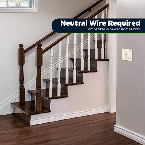 Topgreener Air Circulator Timer Switch, Neutral Wire Required, Hourly Fresh Air Fan Timer, Adjustable Time Delay, Led Indicator, 120Vac, 1/4Hp Motor, 3A Max Fan Load, Ul Listed, Tdts5-La, Light Almond #TOP4