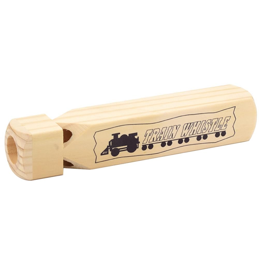 Sifflet de Train en Bois 4 Tons, Sifflet en Bois pour Amoureux des Jeux de R?Le pour F¨ºte ¨¦ducative, Installation Facile et