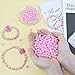 DUQGUHO Pink Pearl Beads for Crafts 8mm Plastic Pearl Beads with Hole 500PCS Fake Pearls for Wedding Decoration Bulk Pearl for Jewelry Making DIY Bracelet Necklaces Earrings