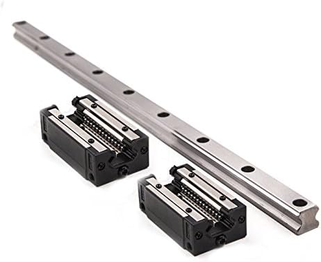 TEN-HIGH HSR15 1500mm Linear Guide Rail Linear Motion Slide Rails Linear Motion Products, for CNC Routers, 1pcs Rail + 2pcs HSR15CR Blocks Bearing
