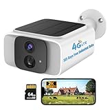 4G LTE Cellular Solar Security Camera Outdoor,365 Days Free Unlimited Data,2K Wireless Outdoor Surveillance,Color Night Vision, AI PIR Motion Sensor,No WiFi Security Camera ,Built-in VSIM,64GB Storage