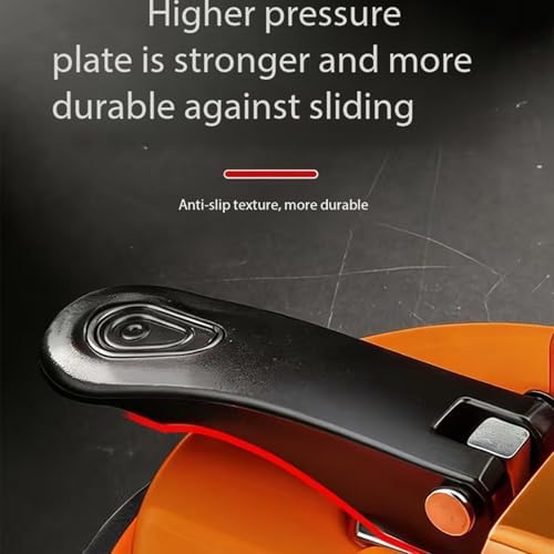 Floor Gap Fixer Tool Heavy Duty Suction Cup, Adjustable Height Setter Laminate Floor Gap Repair Kit for Vinyl Plank Hardwood Floating Floors, Countertop Leveling Tool, Plank Grabber (Orange) - 3