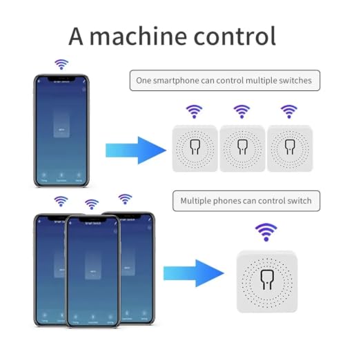 Módulo de interruptor inteligente WiFi para apagar la luz desde la cama con control bidireccional 6