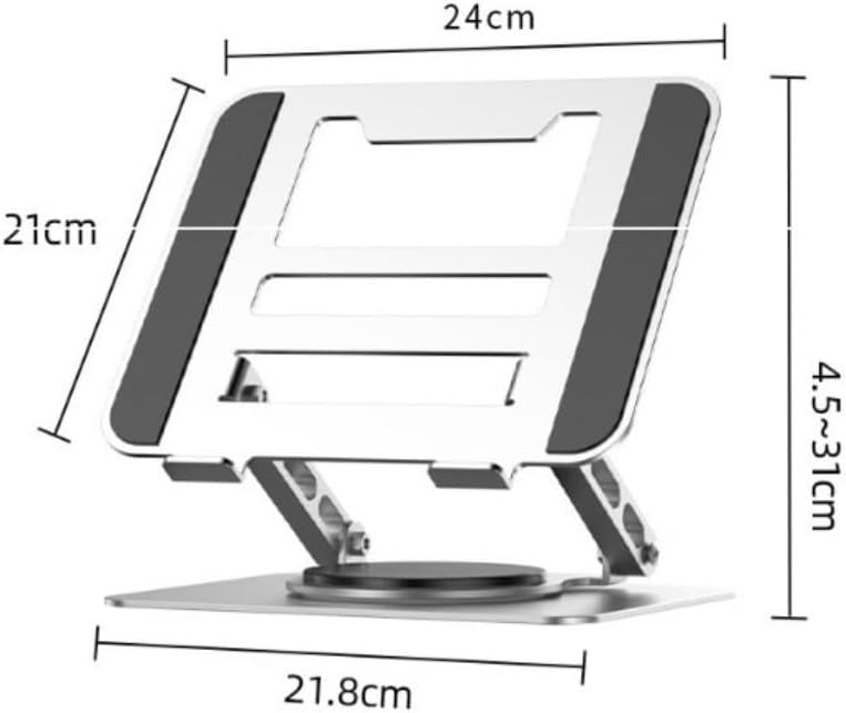 360° Rotation Book Stand Carbon Steel Reading Rack Silicone Holder
