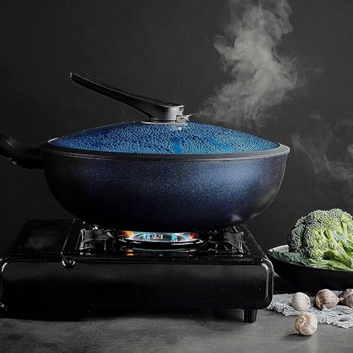 Wok antiadherente con tapa de vidrio y mango miniatura 6