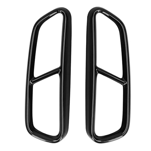 MNGNCBXWK Embellecedor De Escape Cuádruple De Acero Inoxidable Negro Brillante De Repuesto para A6 C7 2016 2017 2018 Tubo De Escape