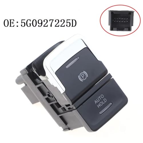 Interruptor 5G0927225D de freno de mano electrónico para VW Golf GTI E-Golf 6