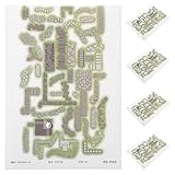 Couleurs : Les accessoires pour mini-tuiles utilisent une technologie d’encre haute définition, offrant une couleur durable pour les briques 3D de maison de poupée et préservant l’attrait des sols de jardin féerique.