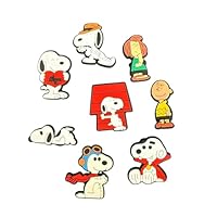 Bodygenix 8-Pack Snoopy Shoe Charms for Crocs & Clogs Jibbitz Character Shoe Charms | Jibbitz