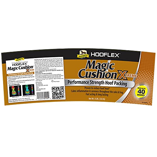Absorbine Hooflex Magic Cushion Xtreme Hoof Packing, Veterinary Formulated Strong, Fast-Acting Relief, Reduce Hoof Heat for up to 24 Hours, 8lb Tub