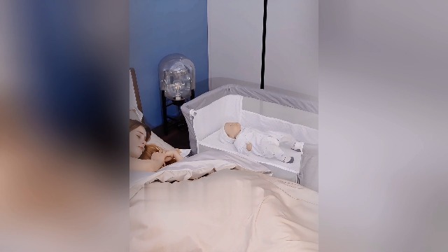 Culla 3 In 1 Pieghevole Con Materasso 5 Altezze Regolabili Ruote Bloccabili Culla Portatile Per Bambini Grigia
