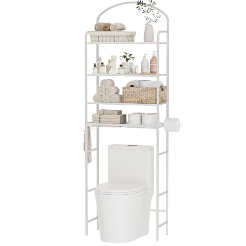 Cerlyunzan 4-Tier Over The Toilet Storage, Bathroom Organizer
