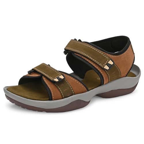 Image of Centrino Sandals for Men | Stylish Men's Casual Sandal for Office & Travel | Comfortable Sandals with Grip Insole & Quality (8140)