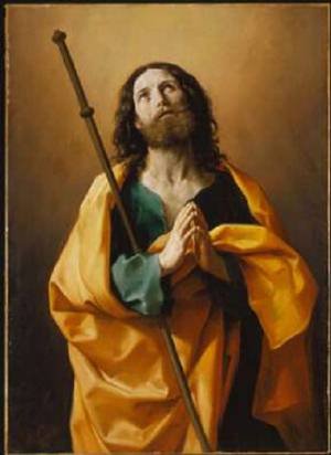 Peinture à l'huile salon Saint James The Greater Guido Reni