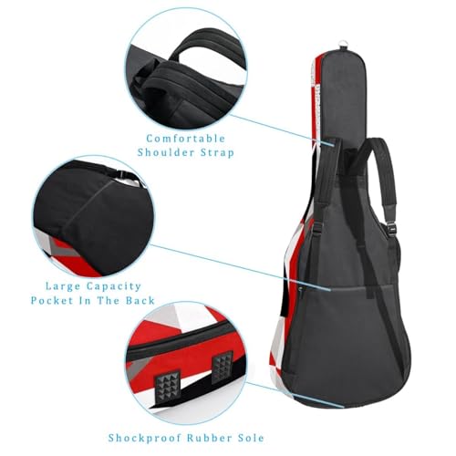 Sac pour guitare acoustique antichoc protégeant de la pluie