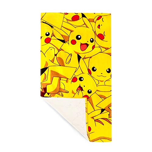 Pokemon Boom Pikachu Handdoek, Katoen, Geel, 140 x 70 x 2 cm - Image 4