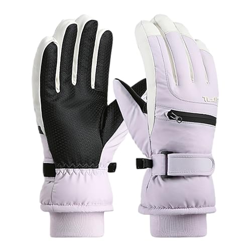 スキーグローブ レディース 防寒手袋 スノーボードグローブ 防寒グローブ スポーツグローブ 防水 防風 防寒 滑り止め タッチパネル対応 紛失予防 保温 厚手 通気性クライミング 除雪 アウトドア 登山のサムネイル