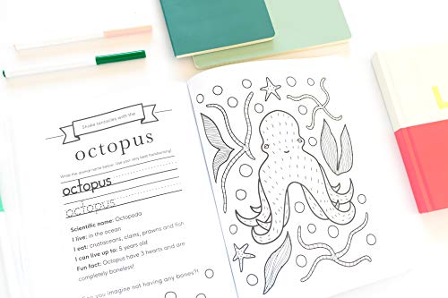 My First Animal Coloring Book for Kids Ages 4-8: Learn Fun Facts, Practice Handwriting and Color Hand Drawn Illustrations | Preschool, Kindergarten and 1st Grade Workbook 9 41 2Er0y+IL