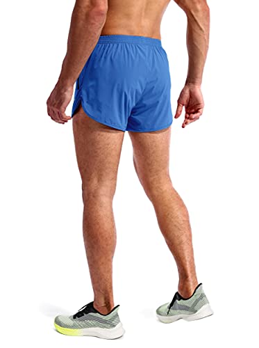 Pudolla Men’s Running Shorts 3 Inch Quick Dry Gym Athletic Workout Shorts for Men with Zipper Pockets