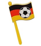 alles-meine.de GmbH Ratsche / Musikinstrument / Instrument Deutschland - Kinder Fußball Kindergeburtstag Party Ratschen Ball