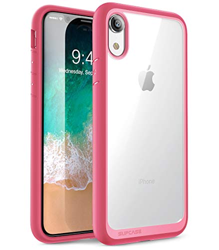 SUPCASE [Unicorn Beetle Style Series] Case Designed for iPhone XR ,Premium Hybrid Protective Clear Case for Apple iPhone XR 6.1 inch 2018 Release (Pink)