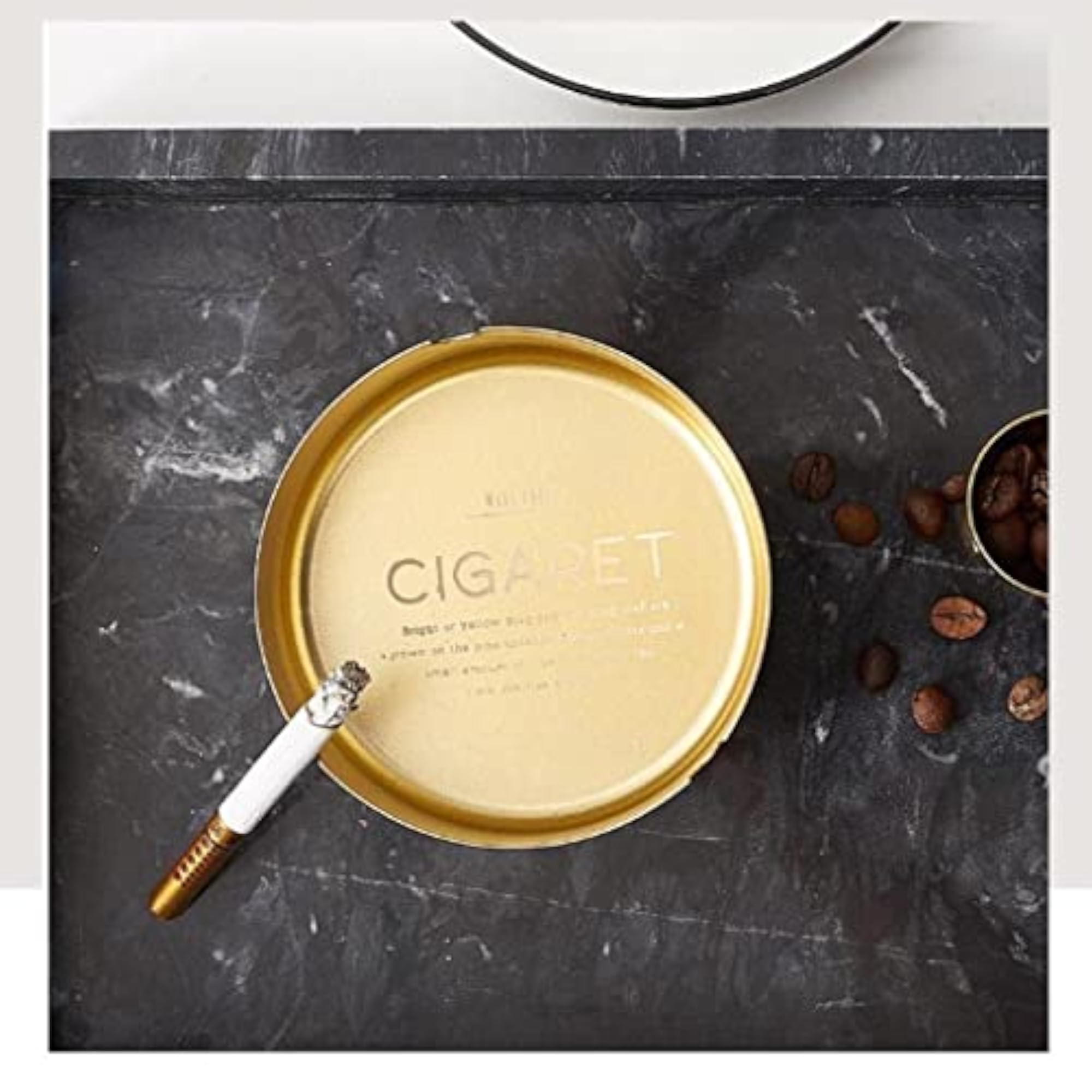 Nordic Desktop Iron Ashtray for Home Decor
